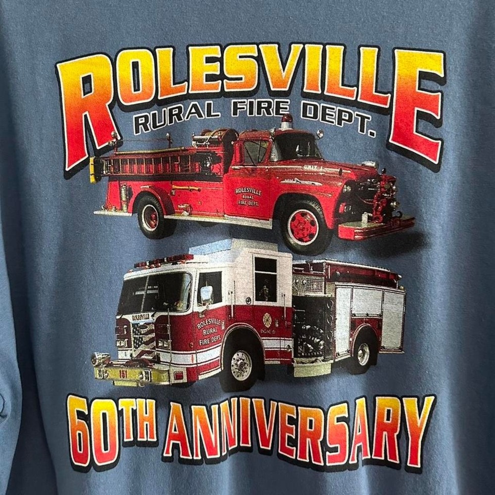 Rural firetruck graphic t shirt